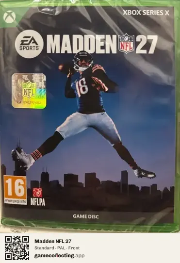 Madden NFL 27 Xbox Series X, PAL box front