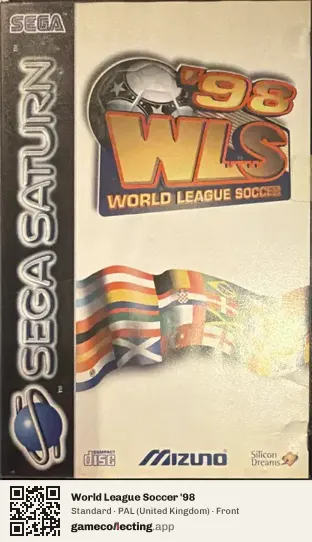 World League Soccer '98 Sega Saturn, United Kingdom box front