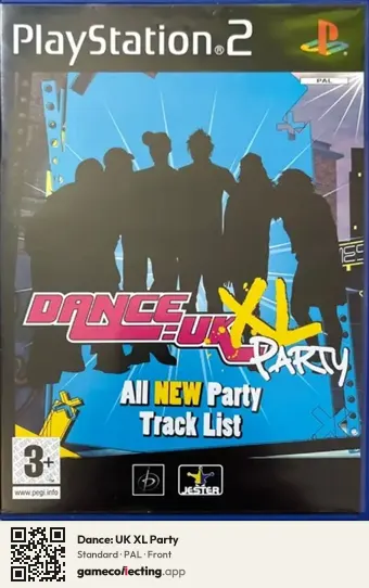 Dance: UK XL Party PlayStation 2, PAL box front