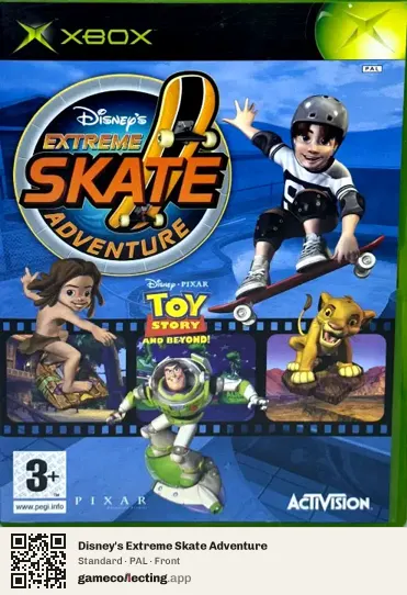 Disney's Extreme Skate Adventure Xbox, PAL box front