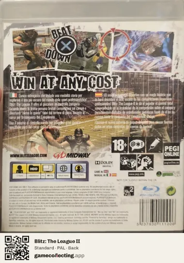 Blitz: The League II PlayStation 3, PAL box back