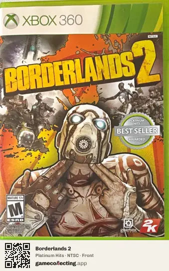 Borderlands 2 Xbox 360, NTSC box front