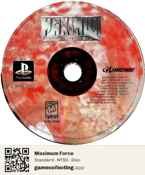 Maximum Force PlayStation, NTSC disc