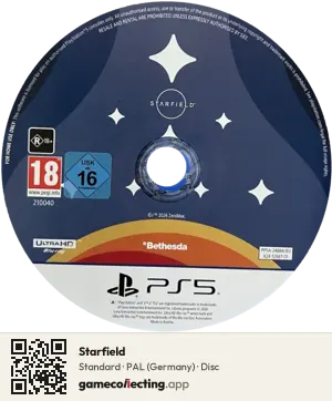 Starfield PlayStation 5, PAL disc