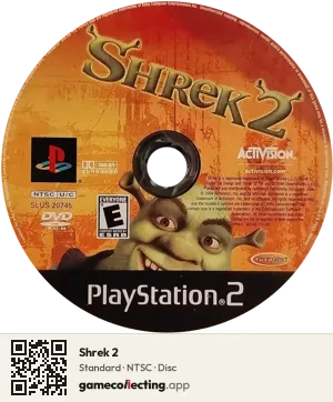 Shrek 2 PlayStation 2, NTSC disc