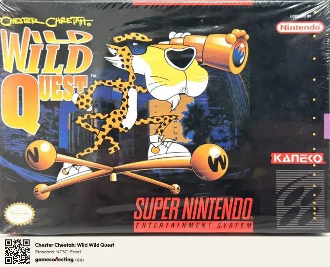 Chester Cheetah: Wild Wild Quest Super Nintendo Entertainment System, NTSC box front