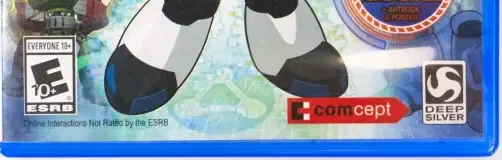 Mighty No. 9, the ESRB box on its front