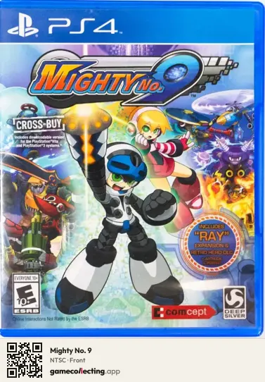Mighty No. 9 PlayStation 4, NTSC box front