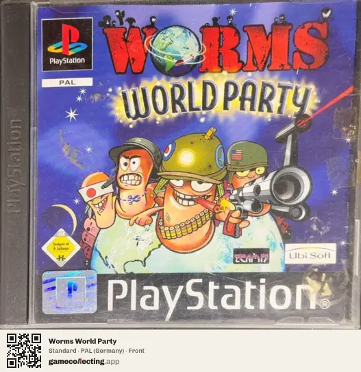 Worms World Party PlayStation, Germany box front