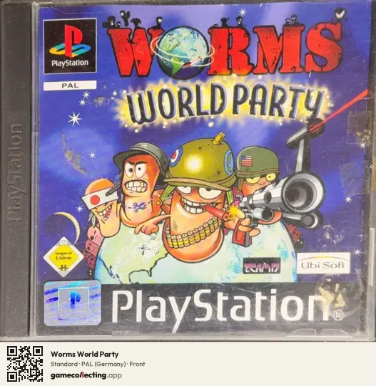 Worms World Party PlayStation, Germany box front