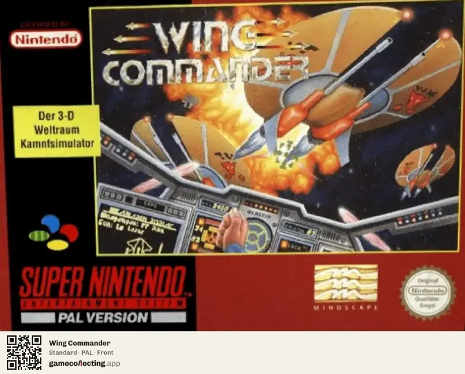Wing Commander Super Nintendo Entertainment System, PAL box front