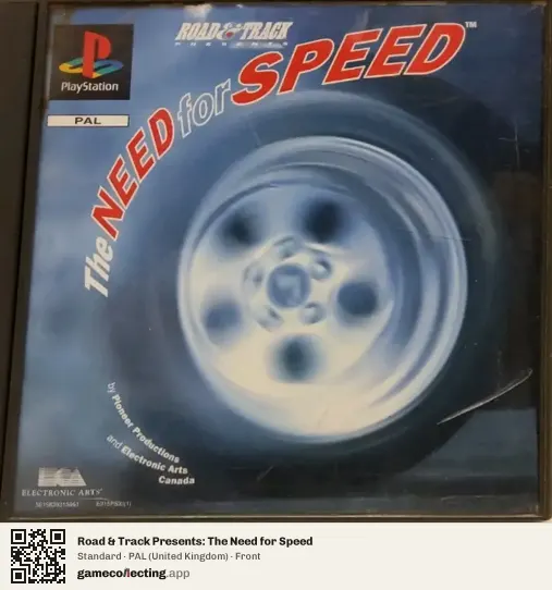 Road & Track Presents: The Need for Speed PlayStation, United Kingdom box front