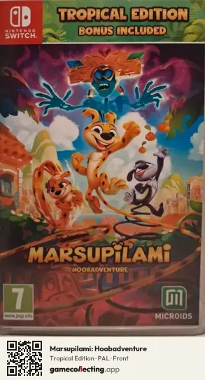 Marsupilami: Hoobadventure Nintendo Switch, PAL box front