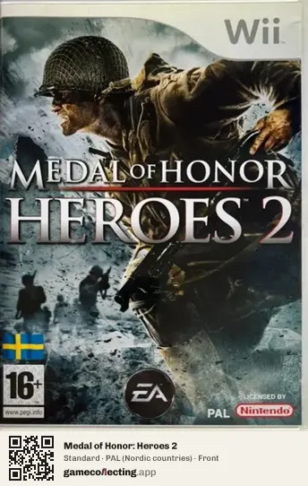 Medal of Honor: Heroes 2 Nintendo Wii, Nordic countries box front