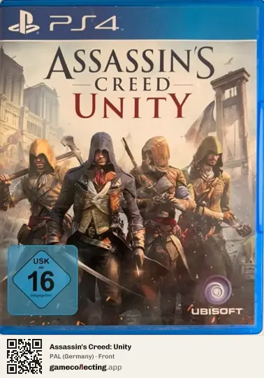 Assassin's Creed: Unity PlayStation 4, Germany box front