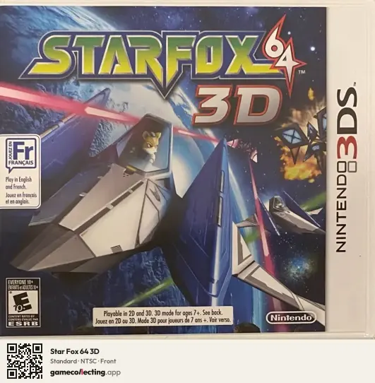 Star Fox 64 3D Nintendo 3DS, NTSC box front