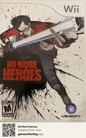 No More Heroes Nintendo Wii, NTSC box front