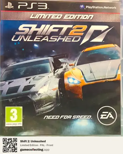 Shift 2: Unleashed PlayStation 3, PAL box front