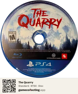 The Quarry PlayStation 4, NTSC disc