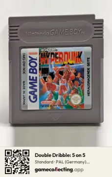Double Dribble: 5 on 5 Game Boy, PAL cartridge label