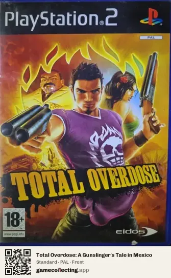 Total Overdose: A Gunslinger's Tale in Mexico PlayStation 2, PAL box front