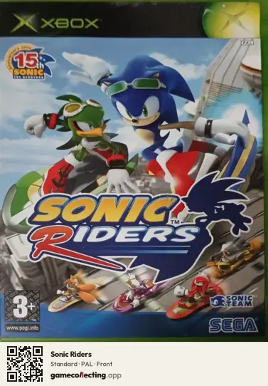Sonic Riders Xbox, PAL box front