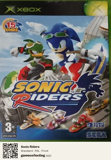 Sonic Riders Xbox, PAL box front