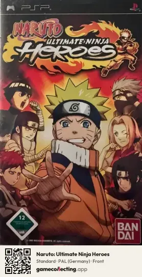 Naruto: Ultimate Ninja Heroes PlayStation Portable, Germany box front