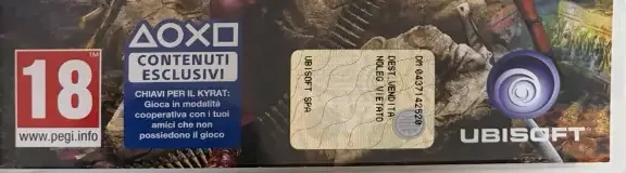 Far Cry 4, the PEGI square on its front