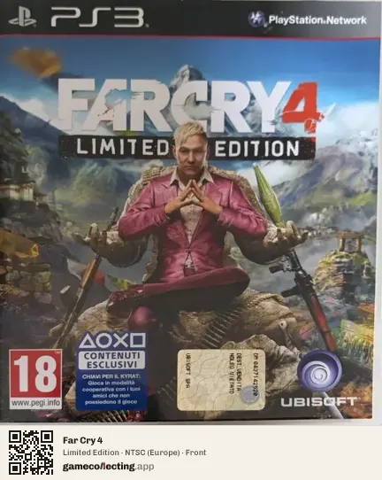 Far Cry 4 PlayStation 3, Europe box front