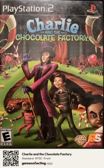 Charlie and the Chocolate Factory PlayStation 2, NTSC box front
