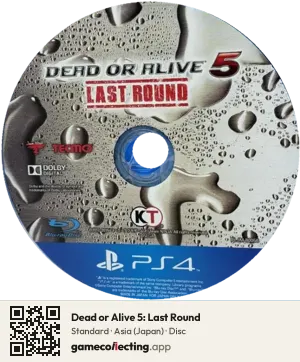 Dead or Alive 5: Last Round PlayStation 4, Asia disc