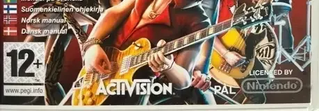Guitar Hero: Aerosmith, the PEGI square on its front