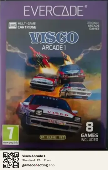 Visco Arcade 1 Evercade, PAL box front
