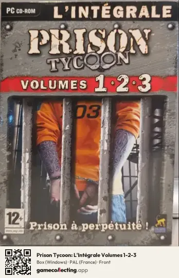 Prison Tycoon: L'Intégrale Volumes 1-2-3 Computer, France box front