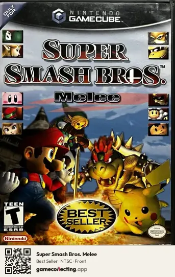 Super Smash Bros. Melee Nintendo GameCube, NTSC box front