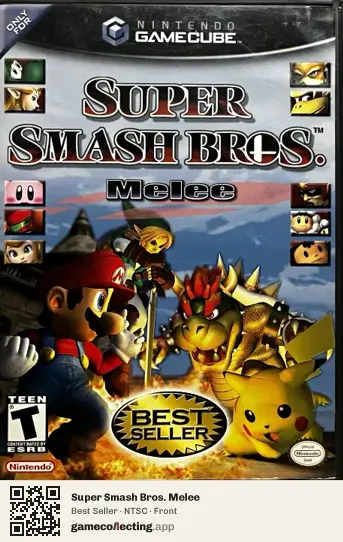 Super Smash Bros. Melee Nintendo GameCube, NTSC box front