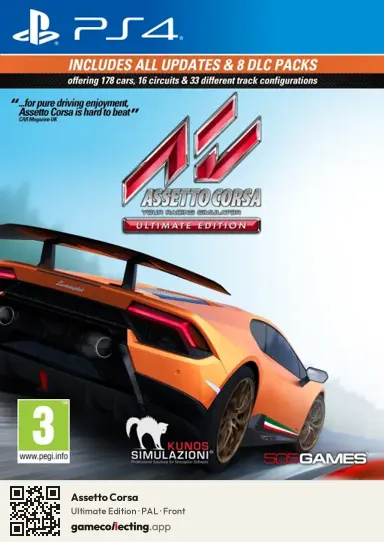Assetto Corsa PlayStation 4, PAL box front