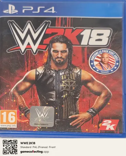 WWE 2K18 PlayStation 4, France box front