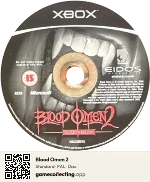 Blood Omen 2 Xbox, PAL disc