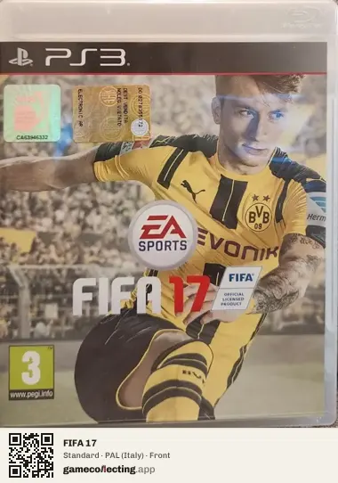 FIFA 17 PlayStation 3, Italy box front