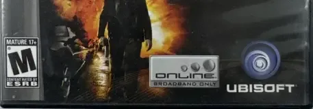 Tom Clancy's Splinter Cell: Double Agent, the ESRB box on its front