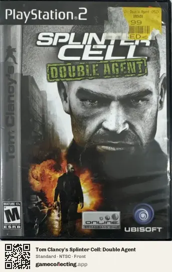 Tom Clancy's Splinter Cell: Double Agent PlayStation 2, NTSC box front