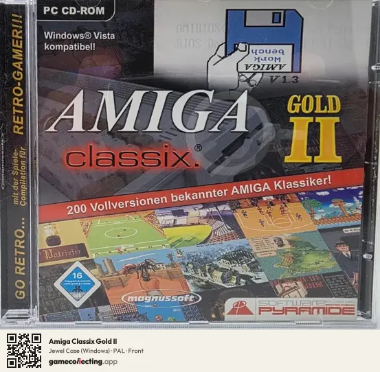 Amiga Classix Gold II Computer, PAL box front
