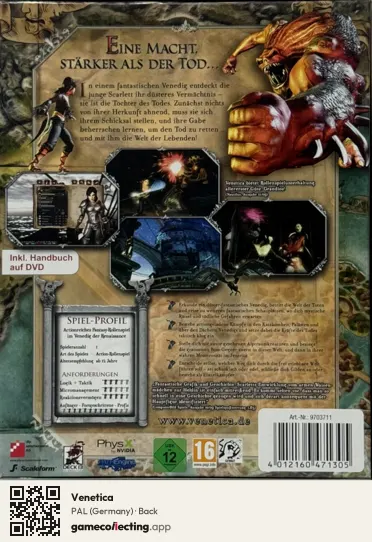 Venetica Computer, Germany box back