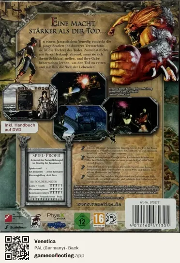 Venetica Computer, Germany box back