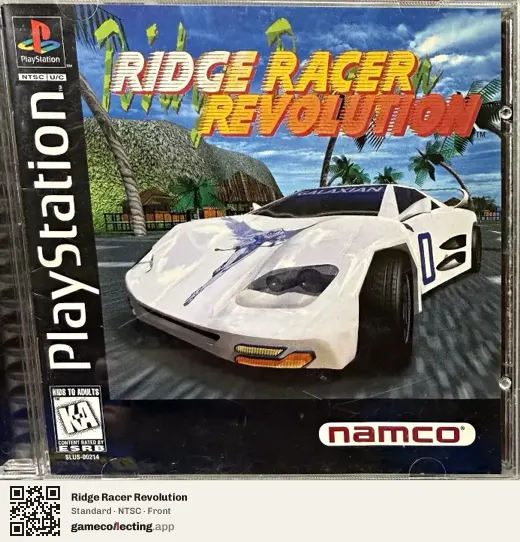 Ridge Racer Revolution PlayStation, NTSC box front