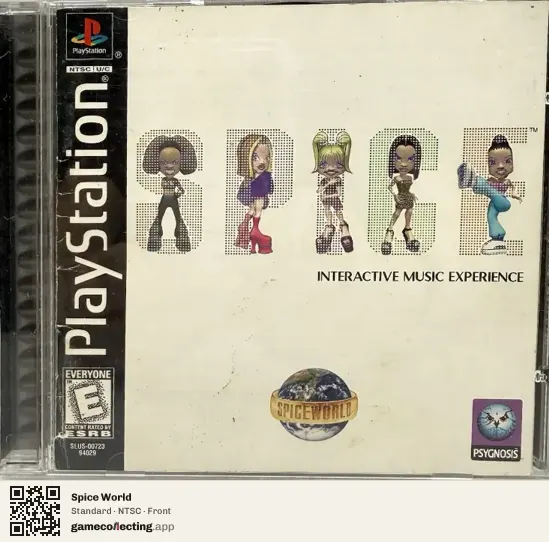 Spice World PlayStation, NTSC box front