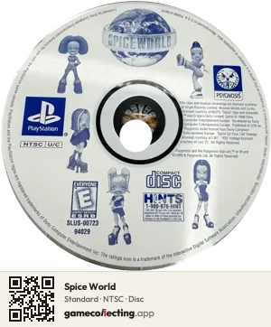 Spice World PlayStation, NTSC disc