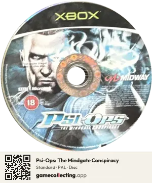 Psi-Ops: The Mindgate Conspiracy Xbox, PAL disc
